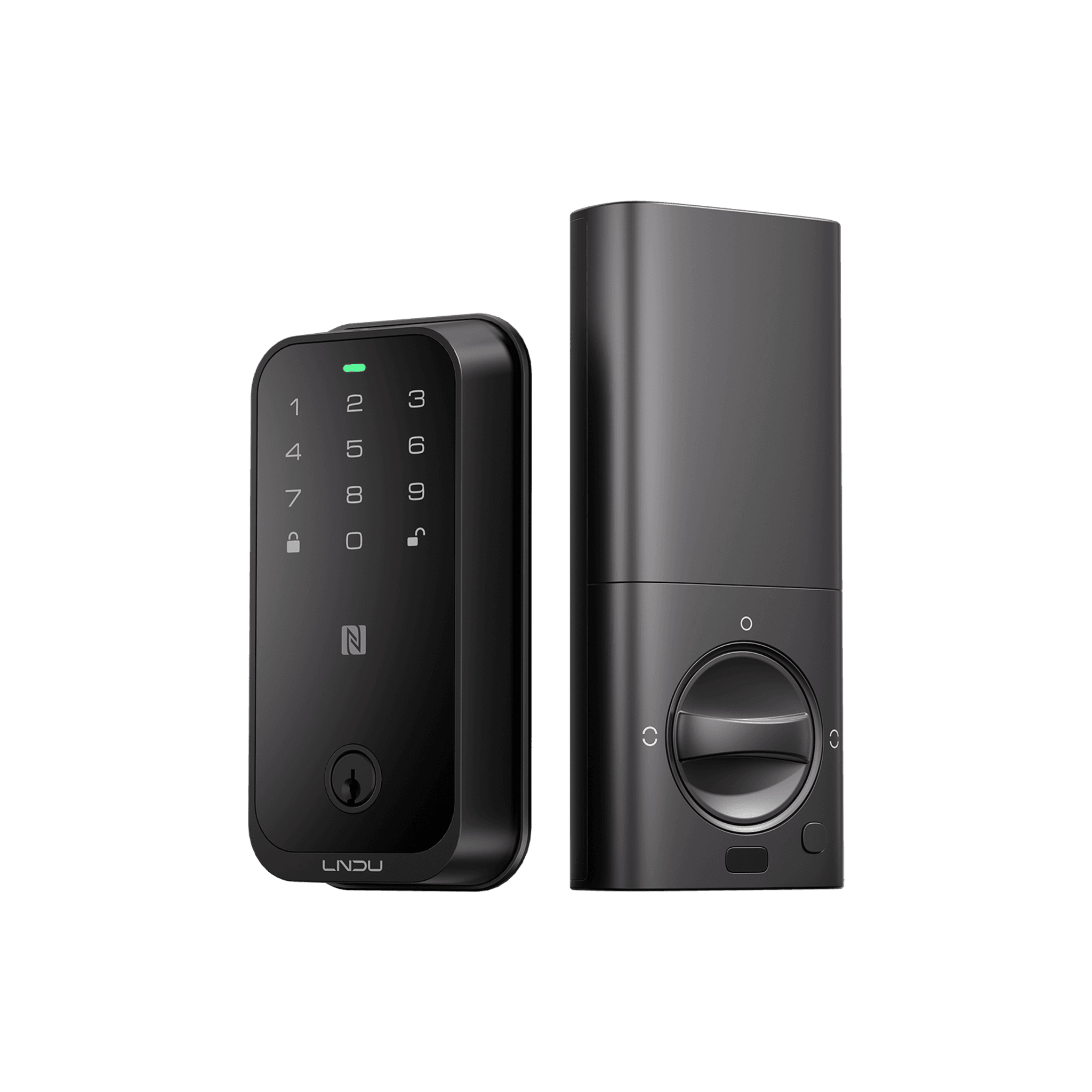 Cerradura Inteligente con Huella Digital LNDU HK01W / WiFi Integrado / Compatible Apple HomeKit / Teclado TÃ¡ctil / 8 BaterÃ­as AA / Escaneo iPhone-Apple Watch-Fob / Bloqueo Manual y AutomÃ¡tico / Exterior IP54