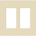 Placa de pared 2 espacios, para atenuador (dimmer), apagador Ã³ control remoto inalÃ¡mbrico LUTRON.