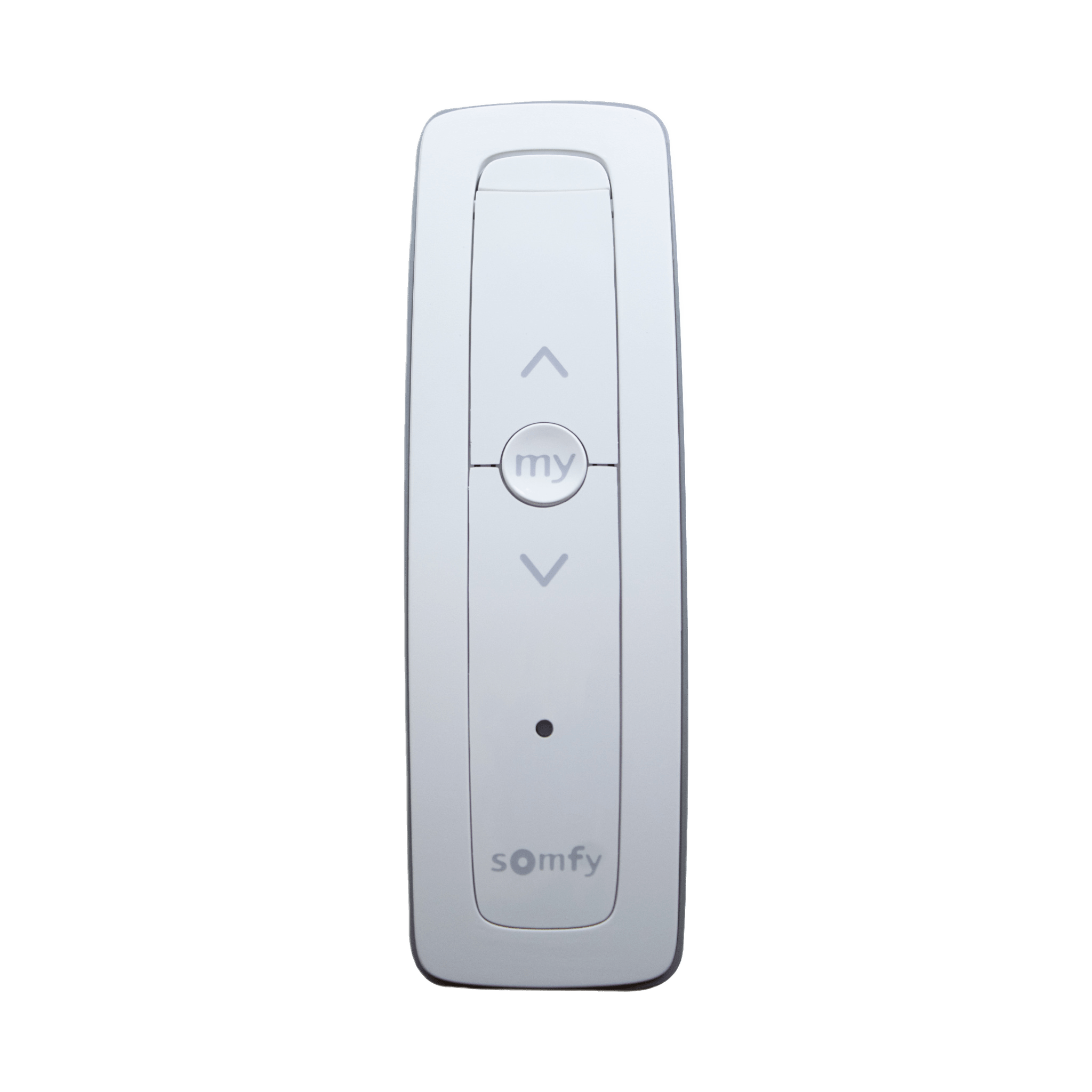 Control remoto 1 canal para motores de persiana Somfy con seÃ±al inalÃ¡mbrica, instrucciones: sube, baja y detener, con posiciÃ³n favorita programada.