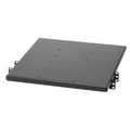 Charola de Doble FijaciÃ³n en Rack de 2 Postes, 635 mm de Profundidad, y Soporte de Peso de 113 Kg, 1 UR, Color Negro