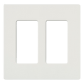 Placa de pared 2 espacios, para atenuador (dimmer), apagador Ã³ control remoto inalÃ¡mbrico LUTRON.
