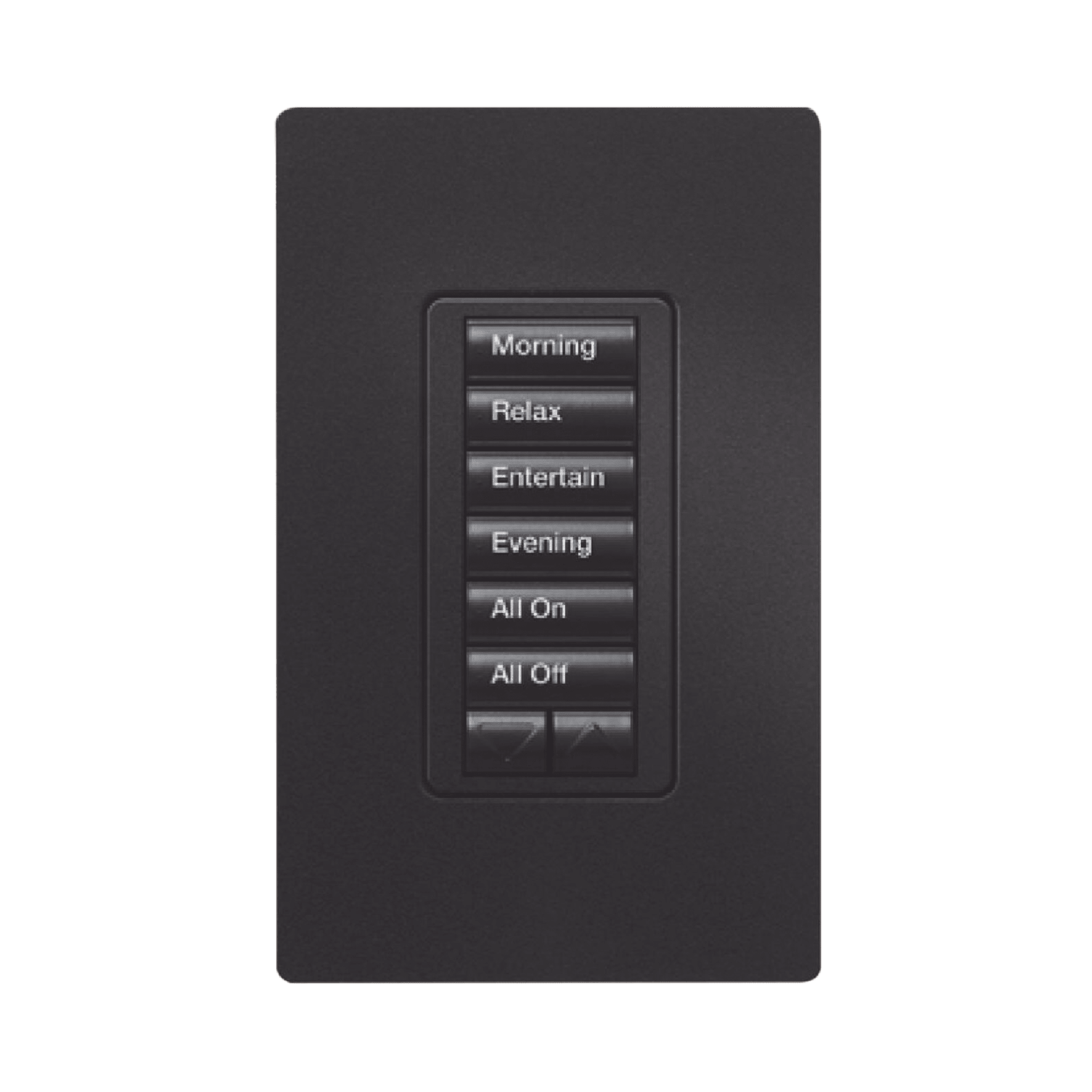 (RadioRA2) Teclado Seetouch Hibrido 6 botones, 2 botones subir/bajar, programe escenas diferentes en cada botÃ³n,puede instalarse en un interruptor de luz.