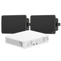 Kit de Audio | 70/100V | 2 Altavoces de pared | Bluetooth | Color Negro | Hik-Connect