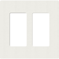 Placa de pared 2 espacios, para atenuador (dimmer), apagador Ã³ control remoto inalÃ¡mbrico LUTRON.