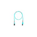 Jumper de Fibra Optica Multimodo 50/125 OM4, LC-SC Duplex, OFNR (Riser), Color Aqua, 5 Metros (16.40 Pies)