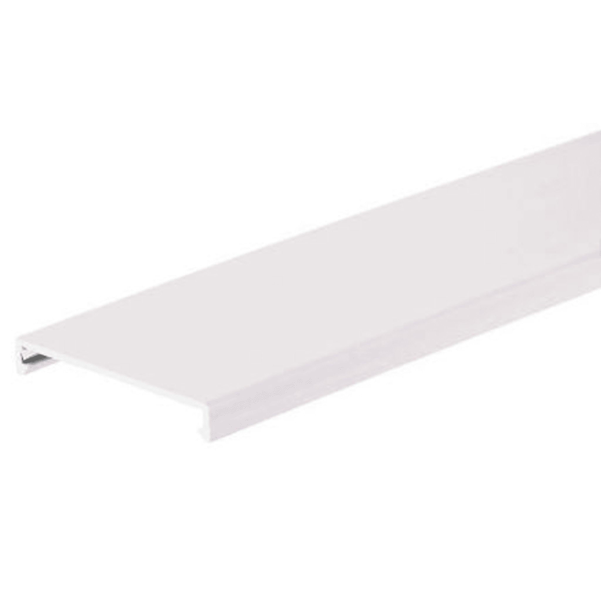 Tapa para Canaleta Ranurada, de 82.6 mm de Ancho, 1828.8 mm de Largo, Color Blanco
