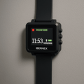 Reloj Receptor InalÃ¡mbrico de MuÃ±eca / Display LCD a Color / BaterÃ­a Recargable / IndicaciÃ³n Visual y AcÃºstica de Alarmas / Almacena hasta 3000 Caracteres / ConexiÃ³n InalÃ¡mbrica por Radiofrecuencia