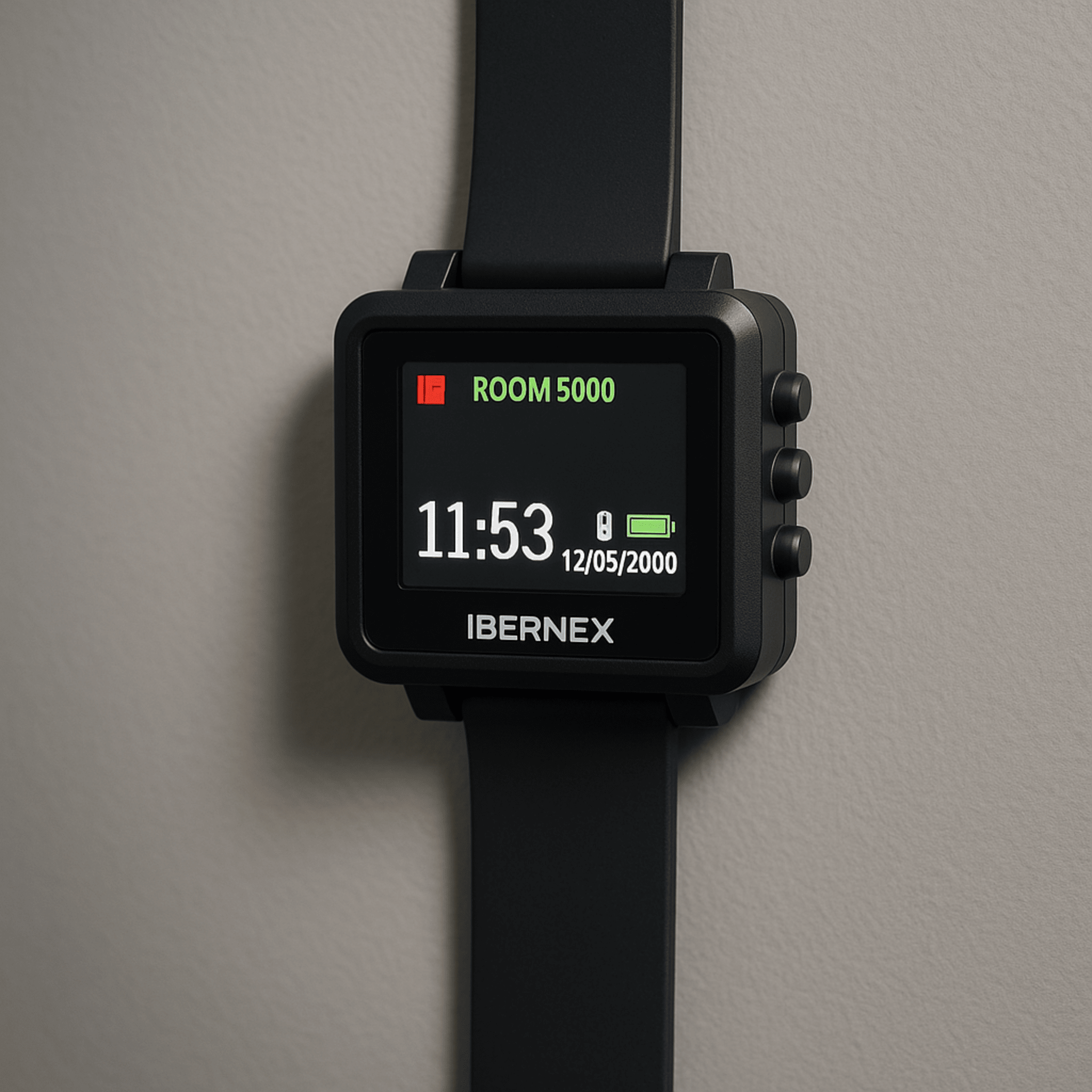 Reloj Receptor InalÃ¡mbrico de MuÃ±eca / Display LCD a Color / BaterÃ­a Recargable / IndicaciÃ³n Visual y AcÃºstica de Alarmas / Almacena hasta 3000 Caracteres / ConexiÃ³n InalÃ¡mbrica por Radiofrecuencia