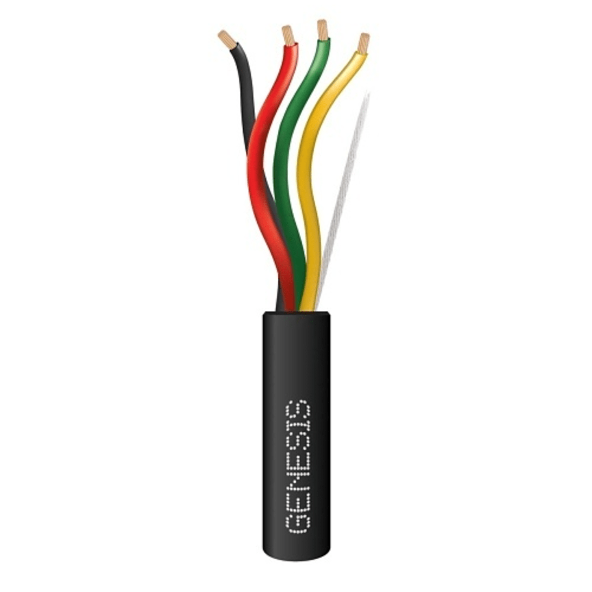 Carrete de Cable de 305 Metros (1000 Pies) / 4 x 16 AWG / Cable Direct Burial / Color Negro / Para Uso en Intemperie / Uso en Aplicaciones en Sistemas de Detección de Incendio y Sistemas de Evacuación