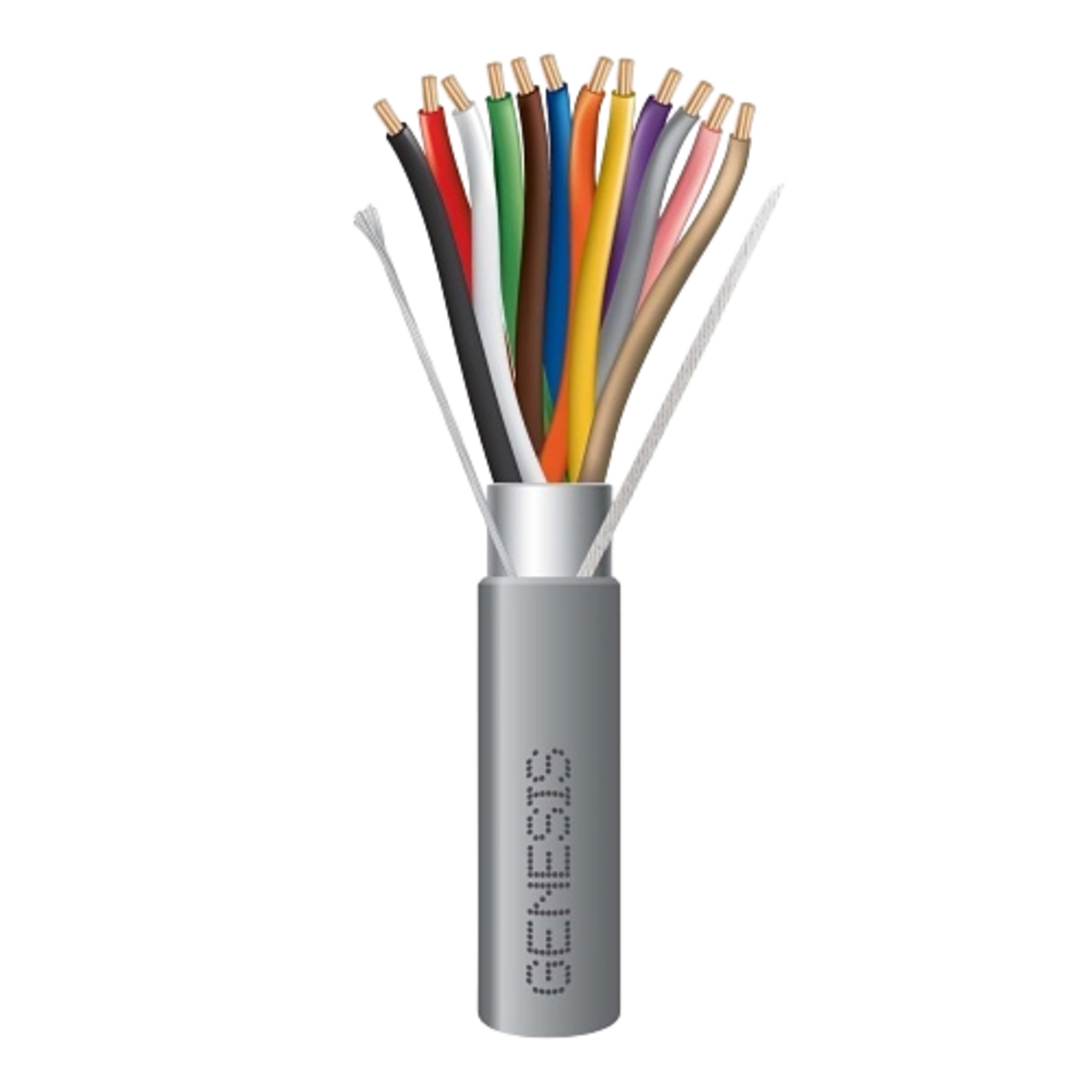 Carrete de 305 Metros (1000 Pies) / Cable 12 x 18 AWG / Color Gris / Blindado / Riser / Aplicaciones de Audio Control de Acceso y AutomatizaciÃ³n