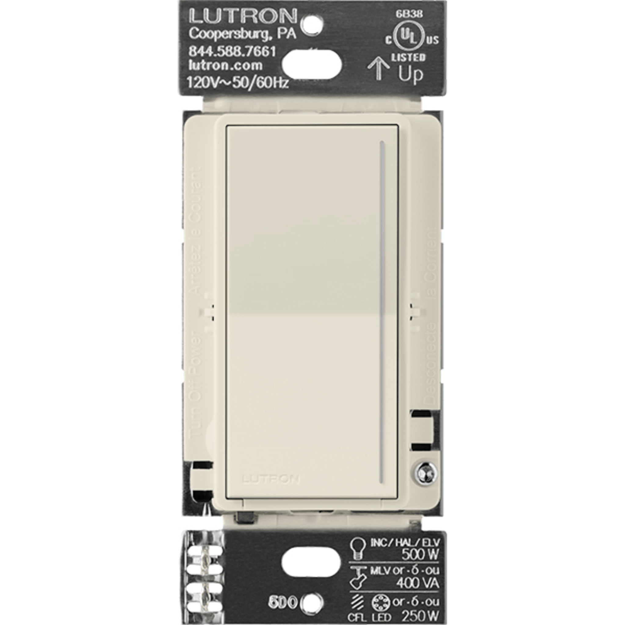 (RadioRa3) )Atenuador (dimmer) Auxiliar de pared, compaÃ±ero de atenuadores multilocaciÃ³n. Usar en 3 vÃ­as o escalera.