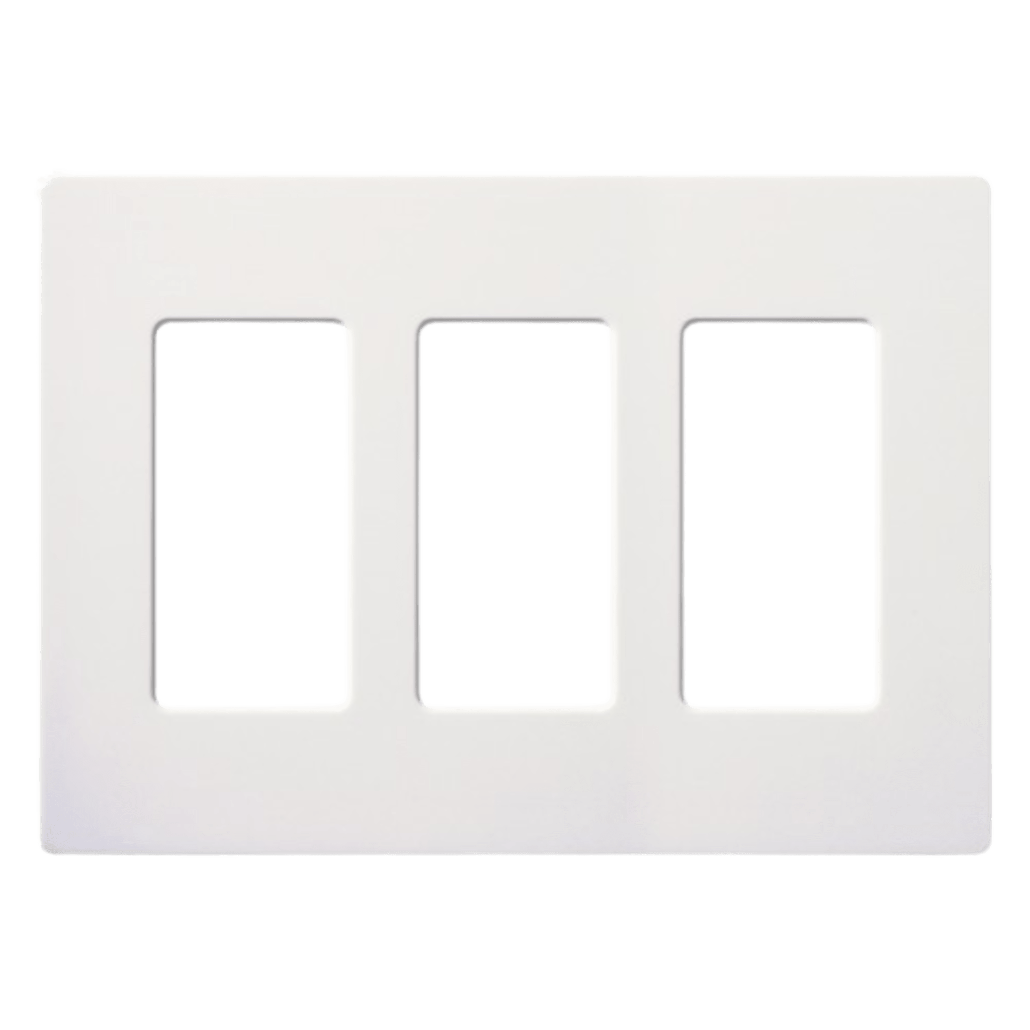 Tapa Color Blanco para interruptor o dimmer Lutron, 3 gang, limpio y moderno