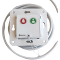 MÃ³dulo Asistencial para Hospital de Empotrar IP67 / Material ABS Antimicrobiano / BotÃ³n CancelaciÃ³n / Indicador Luminoso de Alarma y Presencia / RS485 / Compatible Cajas Europeas y Americanas
